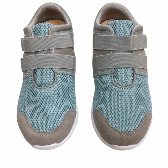 VIONIC Walking Shoes Ema Sneakers Suede Mesh Adjustable Athleisure Size 8 WIDE - Picture 2 of 16